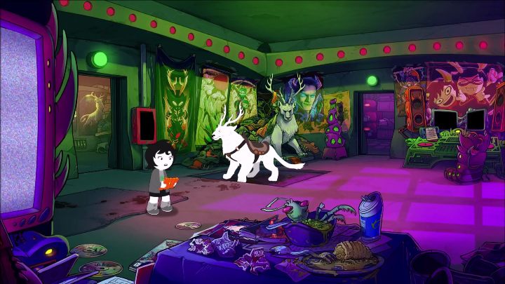 Gdy ci się to uda przejść w pomieszczeniu pojawi się taki zwierzaczek, a twoja postać ucieknie - Zakończenie | Opis przejścia - Akt 1 | Hiveswap - Hiveswap - poradnik do gry