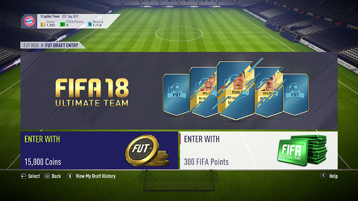 W Drafcie budujesz drużynę ze wszystkich zawodników dostępnych w grze - Jak dobrze zacząć w trybie FIFA Ultimate Team | FIFA 18 - FIFA 18 - poradnik do gry