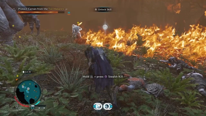 Nie pozwól orkom z pochodniami dotrzeć do Carnán - Śródziemie Cień Wojny: Płonący las - solucja - Śródziemie: Cień Wojny - poradnik do gry 