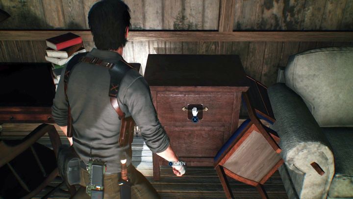 W szufladzie znajdziesz Proch Strzelniczy. - Rozdział 2 - Coś jest nie tak | Opis przejścia Evil Within 2 - Evil Within 2 - poradnik do gry