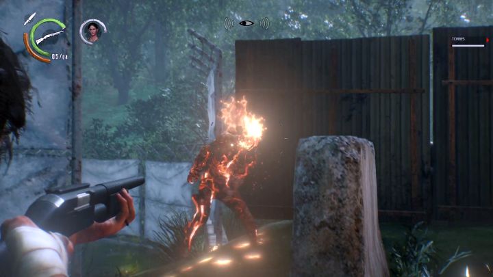 Płonący wrogowie nie stanowią tutaj większego zagrożenia z uwagi na obecność Torres. - Rozdział 10 - Ukryty od początku | Opis przejścia Evil Within 2 - Evil Within 2 - poradnik do gry