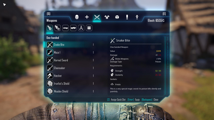Ekwipunek w Elex został podzielony na trzy duże gałęzie - Weapons, Armor oraz Items - Inwentarz w Elex | Podstawy rozgrywki - Elex - poradnik do gry