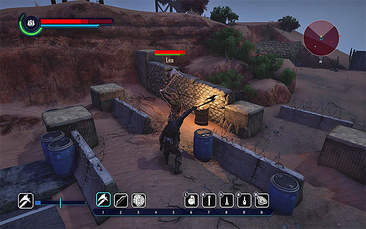 Możesz odciągnąć Leo od reszty przeciwników i zamordować tylko jego lub zabić wszystkich bandytów z farmy wiatrowej - Garść kryształków [Ray] | Zadania towarzyszy | Solucja Elex - Elex - poradnik do gry