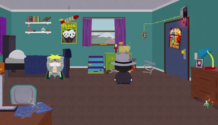 Aby się z niego wydostać zabierz schemat z biurka oraz części - Roszada chaosu, Sprawy dobrego samarytanina | Solucja South Park - South Park: The Fractured But Whole - poradnik do gry