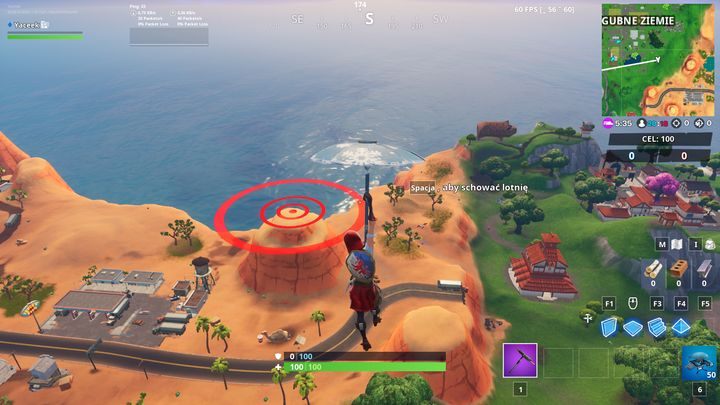Wyzwanie jest bardzo proste - Wyląduj w różnych środkach tarcz | Wyzwanie sezonu 10 Fortnite - Fortnite: Battle Royale - poradnik do gry