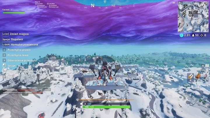Sterowanie Burzolotem musisz opanować przed rozpoczęciem wyzwania - Wyzwanie - Ukończ próby na czas Burzolotem X-4 - Fortnite: Battle Royale - poradnik do gry