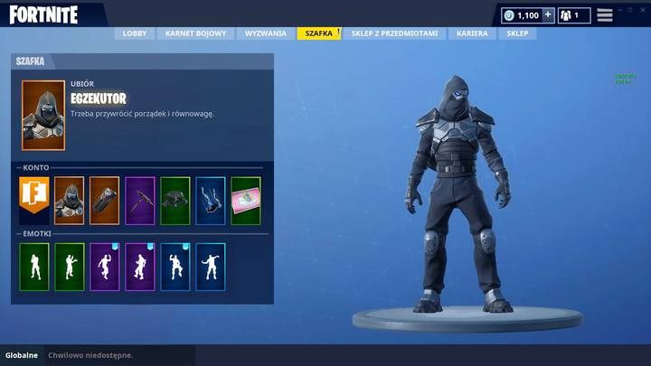Egzekutor to legendarna skórka. Otrzymasz ją po wypełnieniu siedmiu tygodni wyzwań. - Jak zdobyć skórkę Egzekutora (Enforcer) w Fortnite Battle Royale? - Fortnite: Battle Royale - poradnik do gry