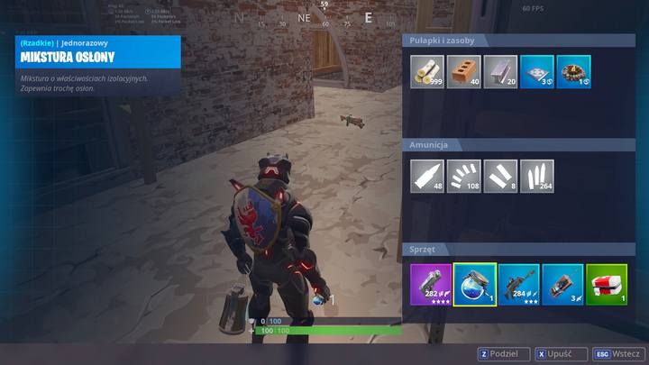 Mikstura osłony powinna zostać użyta od razu. - Medykamenty i leczenie w Fortnite Battle Royale - Fortnite: Battle Royale - poradnik do gry