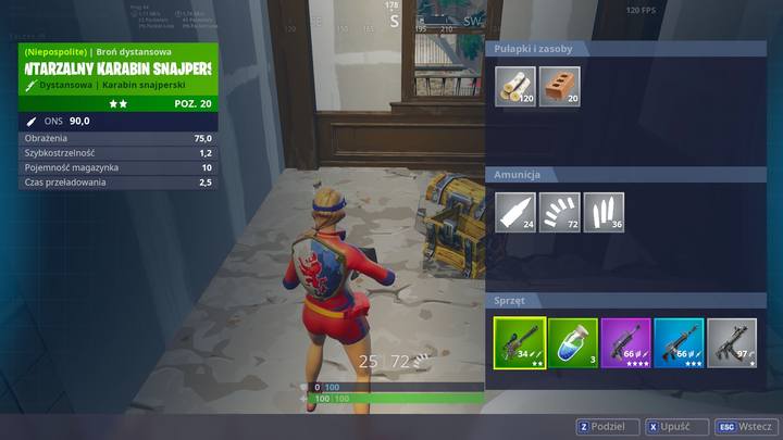Karabin snajperski zadaje absurdalnie wielkie obrażenia. - Najlepsze karabiny szturmowe, snajperskie i wyborowe w Fortnite Battle Royale - Fortnite: Battle Royale - poradnik do gry