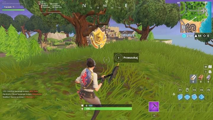 Zadanie jest bardzo łatwe - Wyzwanie - Szukaj w miejscu, które wskazuje czubek noża w Fortnite BR - Fortnite: Battle Royale - poradnik do gry