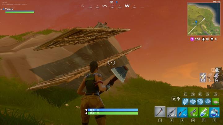 Podwójne schody zagwarantują ci bezpieczeństwo podczas szarżowania na wzniesienie. - Budowanie dla zaawansowanych w Fortnite Battle Royale - Fortnite: Battle Royale - poradnik do gry