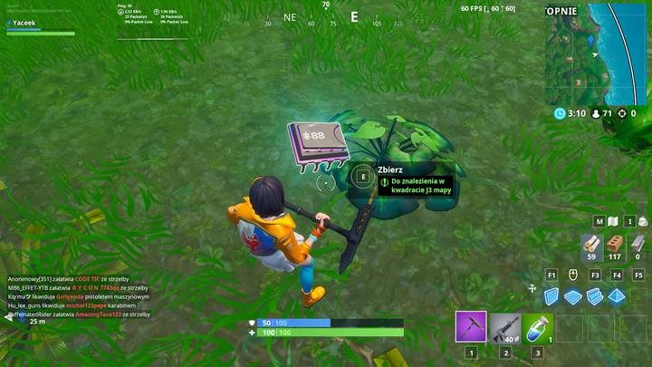 Fortbajt #88 znajduje się w kwadracie J3 na mapie - Fortbajty - lokalizacja i mapa | Fortnite Battle Royale - Fortnite: Battle Royale - poradnik do gry