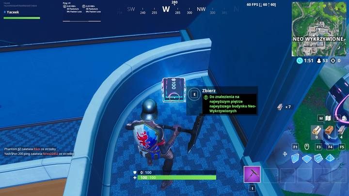 Fortbajt #100 znajduje się na najwyższym piętrze, najwyższego budynku w Neo Wykrzywionych - Fortbajty - lokalizacja i mapa | Fortnite Battle Royale - Fortnite: Battle Royale - poradnik do gry