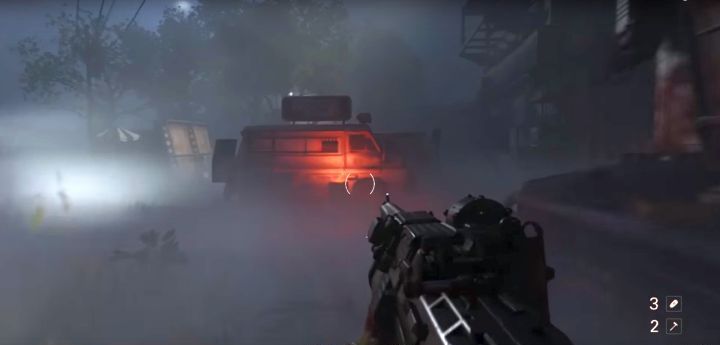 Miń ten samochód, by dostać się do poszukiwanej zabawki. - Sekrety i misje dowódców w Mesquite: Farma | Sekrety Wolfenstein II - Wolfenstein II: The New Colossus - poradnik do gry