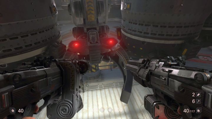 Ramie robota, po którym wdrapać musisz się na górę. - Ausmerzer | Solucja Wolfenstein II: The New Colossus - Wolfenstein II: The New Colossus - poradnik do gry