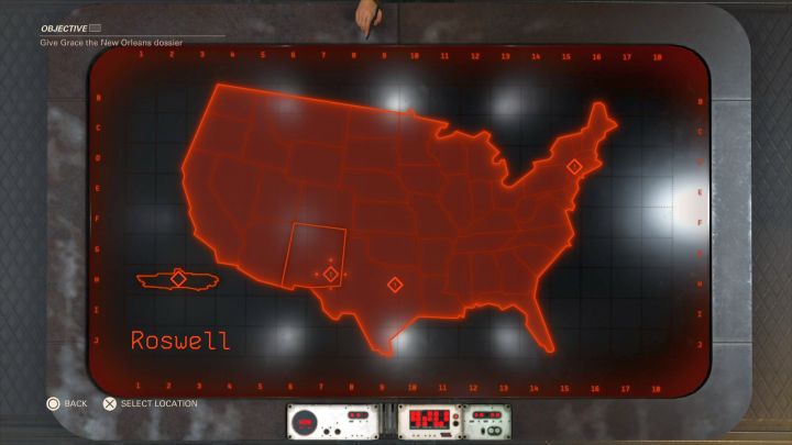 Po wszystkim będzie można wybrać odblokowaną misję z mapy. - Szyfry Enigmy w Wolfenstein II: The New Colossus - Wolfenstein II: The New Colossus - poradnik do gry
