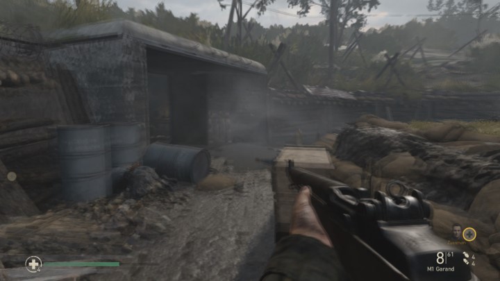 Wejdź do budynku (wskazuje go powyższe zdjęcie) - Call of Duty WW2: D-Day - Pamiątki, sekrety, znajdźki - Call of Duty: WW2 - poradnik do gry