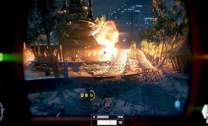 Mimo silnych efektów eksplozji, celny strzał zabiera około połowy zdrowia piechoty - Star Wars Battlefront 2: Pojazdy naziemne - Star Wars Battlefront 2 - poradnik do gry