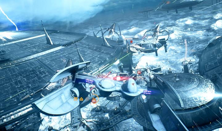 Bombowce służą głównie do realizacji celów, dzięki dużej ilości zdrowia długo utrzymują się na polu walki - Star Wars Battlefront 2: Pojazdy powietrzne - Star Wars Battlefront 2 - poradnik do gry