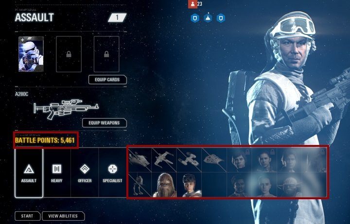 W trakcie respawnu możesz wykorzystać punkty bitewne do użycia odblokowanych bohaterów i pojazdów - Star Wars Battlefront 2: Bohaterowie, pojazdy - jak nimi grać? - Star Wars Battlefront 2 - poradnik do gry