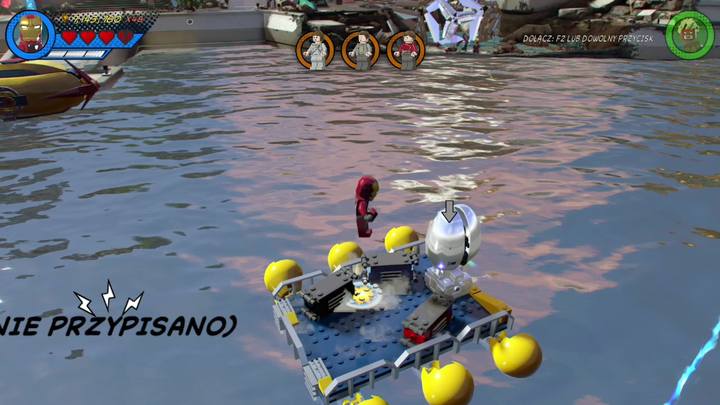 Po zebraniu minizestawu z numerkiem szóstym, zmień postać na Iron Mana i przeleć nad zbiornikiem wodnym (w dół i prawo) - Sekrety Misja 1 - Czy ktoś pokona Esona | LEGO Marvel Super Heroes 2 - LEGO Marvel Super Heroes 2 - poradnik do gry