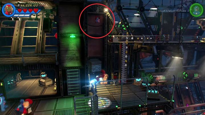 Ostatni plakat znajdziesz w miejscu pokazanym na obrazku - Sekrety Misja 5 - Hydra, wredna wydra | LEGO Marvel Super Heroes 2 - LEGO Marvel Super Heroes 2 - poradnik do gry