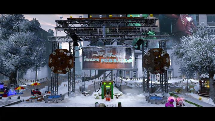 Po lewej stronie miejsca pokazanego na obrazku znajduje się trampolina z obracającą się karuzelą - Misja 1 - Piknikowa panika | Misje Gwenpool | Solucja LEGO Marvel Super Heroes 2 - LEGO Marvel Super Heroes 2 - poradnik do gry