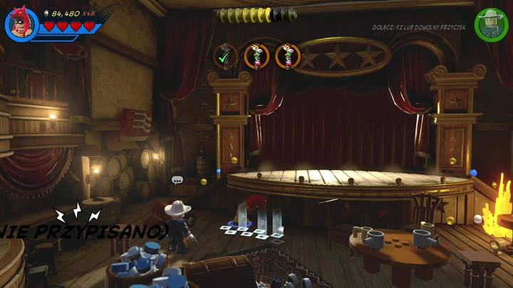 Na początku podejdź do sceny i zniszcz totem stojący po lewej stronie - Misja 5 - To tu, Totem | Misje Gwenpool | Solucja LEGO Marvel Super Heroes 2 - LEGO Marvel Super Heroes 2 - poradnik do gry
