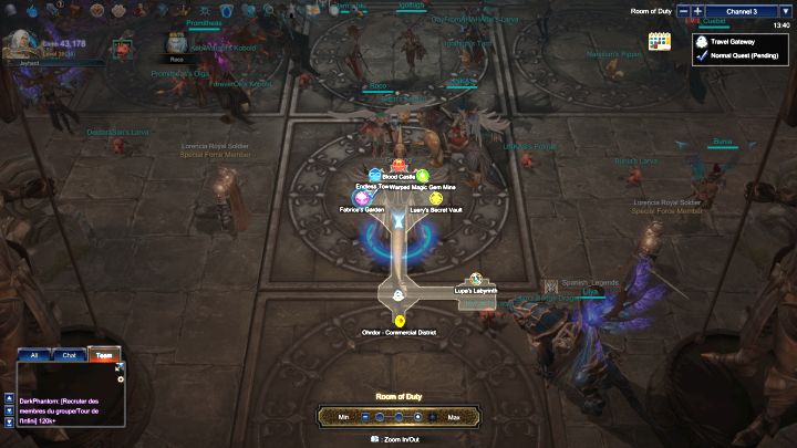 W Sali Służby znajdziesz kilka dodatkowych lochów. - Lochy epickie, areny, szczeliny w MU Legend - MU Legend - poradnik do gry