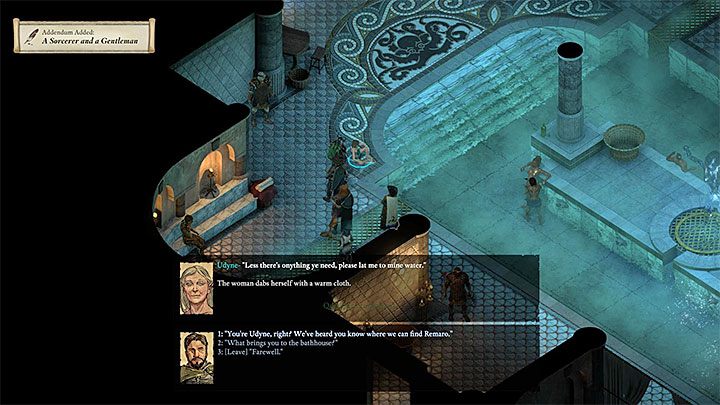 Musisz udać się na wyspę Neketaka, a konkretnie dotrzeć do Lśniącej Łaźni znajdującej się w dzielnicy Taras Periki (M15,8) - Pillars of Eternity 2: Czarnoksiężnik i dżentelmen, zadanie Serafena - solucja - Pillars of Eternity 2 Deadfire - poradnik do gry
