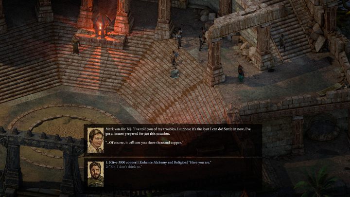 Nauka u trenera odbywa się za pomocą zwykłego dialogu - wystarczy wybrać opcję szkolenia. - Pillars of Eternity 2: Trenerzy umiejętności - lista - Pillars of Eternity 2 Deadfire - poradnik do gry