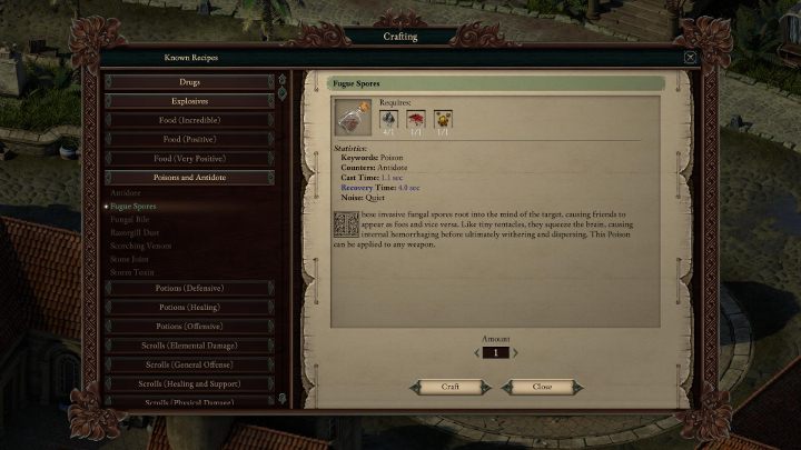 Kliknięcie na ikonę otworzy powyższe okno - Pillars of Eternity 2: Rzemiosło, crafting, zaklinanie przedmiotów - Pillars of Eternity 2 Deadfire - poradnik do gry