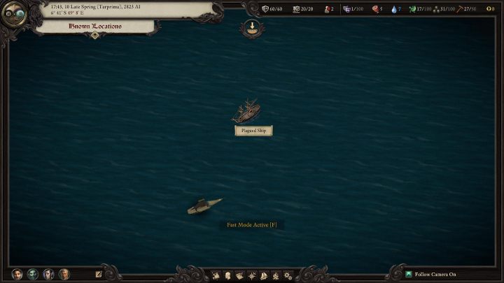 Przykładowy statek uruchamiający scenę paragrafową z losowym wydarzeniem. - Pillars of Eternity 2: Luneta - jak zdobyć? - Pillars of Eternity 2 Deadfire - poradnik do gry