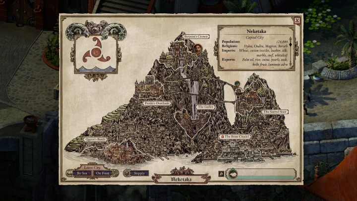 Miasta są podzielone na dzielnice. - Pillars of Eternity 2: Eksploracja i interakcja z otoczeniem - Pillars of Eternity 2 Deadfire - poradnik do gry