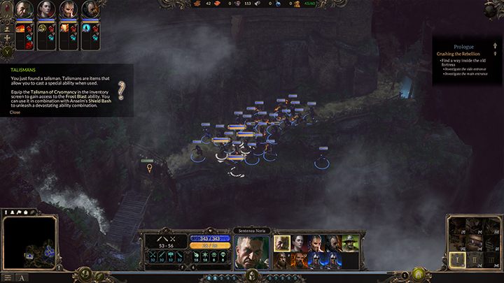 W fortecy najlepiej od razu się skierować do bocznego wejścia. - Prolog - Zdławić rebelię | Kampania, solucja Spellforce 3 - SpellForce 3 - poradnik do gry