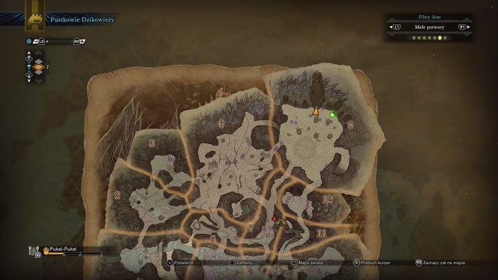 Tutaj wskocz do dziury. - Jak odblokować wszystkie gadżety dla koleżkota w Monster Hunter World? - Monster Hunter World - poradnik do gry