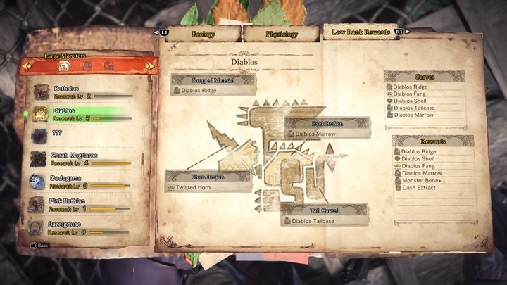 Materiał z potwora - Diablos - taktyka, odporność, słabe strony | Monster Hunter World - Monster Hunter World - poradnik do gry