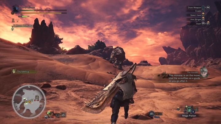 Podczas walki potwory będą uciekać - musisz je gonić i ostatecznie pokonać. - Walka z potworem - garść porad do Monster Hunter World - Monster Hunter World - poradnik do gry
