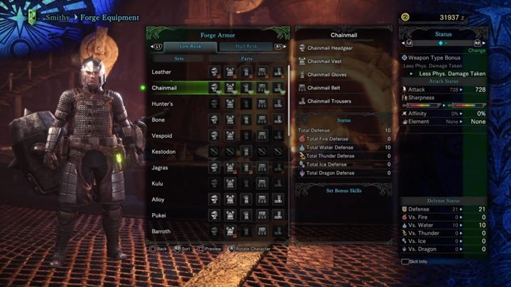 Zbroja kolcza - cechy i odporności - Zbroje niskiego poziomu w Monster Hunter World - Monster Hunter World - poradnik do gry