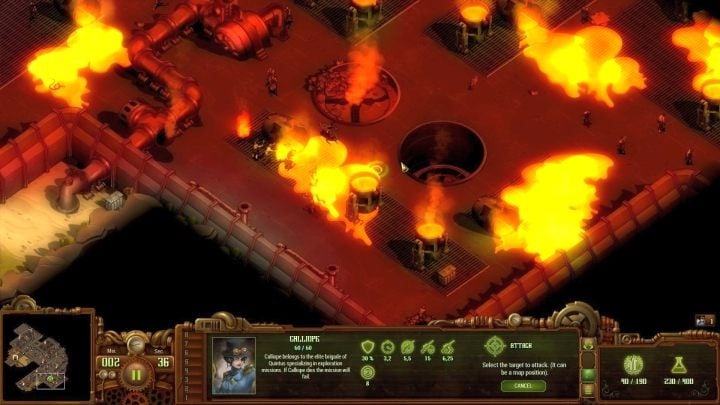 Wykorzystaj plamy na podłodze, by podpalać wrogów. - Huta | Solucja They Are Billions - They Are Billions - Poradnik Do Gry