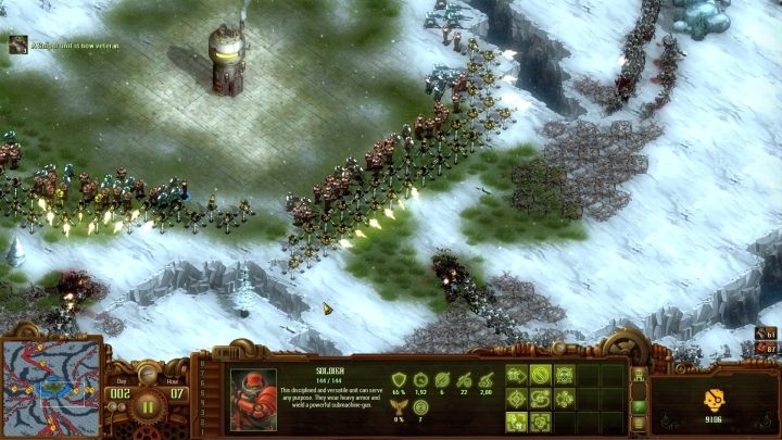 Jeśli któraś strona sobie nie radzi, wyślij kilku żołnierzy z innego frontu, by ją wspomóc. - Horda zarażonych #13 | Solucja They Are Billions - They Are Billions - Poradnik Do Gry