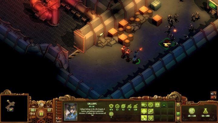 Wybuchowe beczki pozwalają szybko pozbyć się dużych grup wrogów. - Misja 02 - Ostatni Bunkier (The Last Bunker) | Solucja They Are Billions - They Are Billions - Poradnik Do Gry