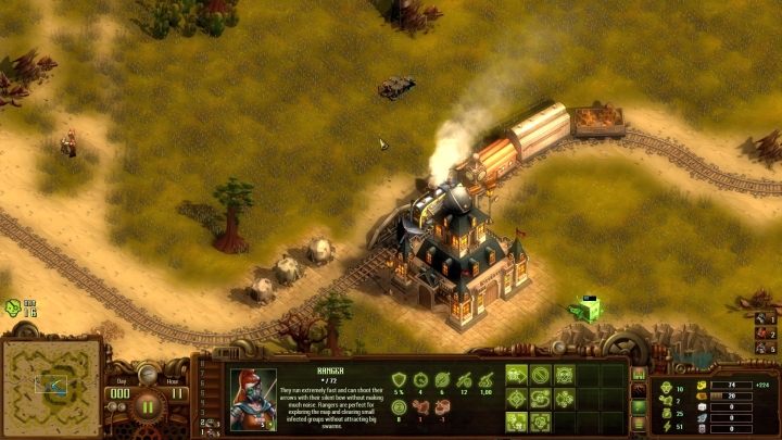 Początkowa rozbudowa wygląda tutaj standardowo - nie trzeba jednak martwić się wrogami, których tutaj po prostu nie ma. - Misja Ruch Oporu | Solucja They Are Billions - They Are Billions - Poradnik Do Gry