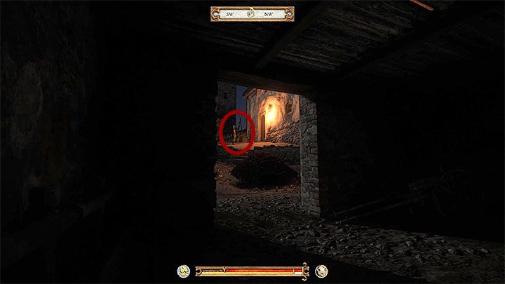 Powróć teraz w pobliże budynku Konrada i wejdź do pokazanej na obrazku 1 stodoły - Rakietowiec | Zadania główne w Kingdom Come - Kingdom Come Deliverance - poradnik do gry