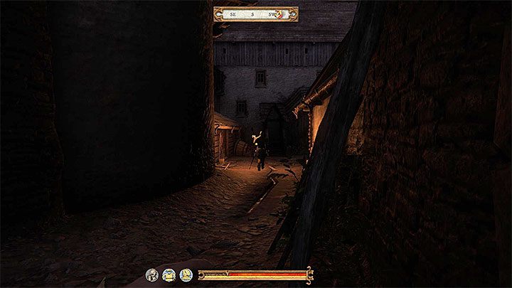 Na prawo od bandytów są schody prowadzące na dół - Pod osłoną nocy | Zadania główne w Kingdom Come - Kingdom Come Deliverance - poradnik do gry