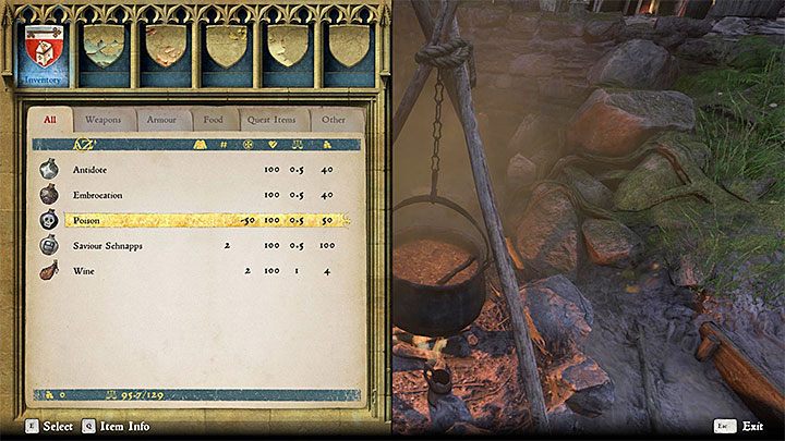 Po dotarciu do kociołka wybierz opcję wrzucenia do niego jakiegoś przedmiotu - Gniazdo żmij | Zadania główne w Kingdom Come - Kingdom Come Deliverance - poradnik do gry