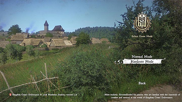 Trybu hardcore nie możesz ustawić jeśli przechodzisz aktualnie grę - Kingdom Come: Jak ukończyć grę w trybie hardcore? - Kingdom Come Deliverance - poradnik do gry