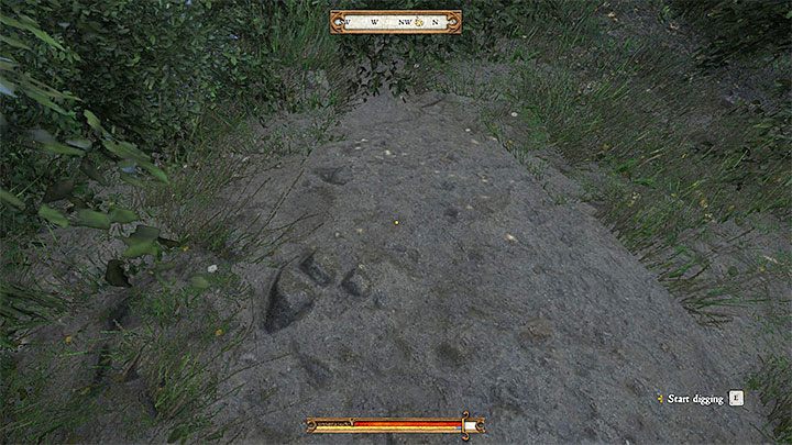 Udaj się na tyły szałasu i odszukaj pokazany na obrazku grób - Skarb XVII - Mapy skarbów w Kingdom Come - Kingdom Come Deliverance - poradnik do gry
