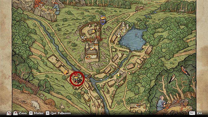 Miejsce zamieszkania kowala nie jest zaznaczone na mapie wioski - Sazawa | Zajęcia w Kingdom Come - Kingdom Come Deliverance - poradnik do gry
