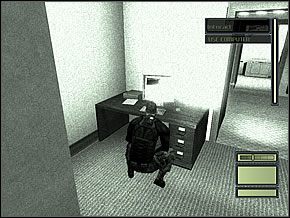 Wyjdź szybko na korytarz i ruszaj dalej, do rozwidlenia - Etap 2 (1) | CIA HQ | Tom Clancys Splinter Cell - Tom Clancys Splinter Cell - poradnik do gry